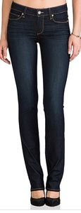 Paige Skyline Straight Jean Sz27 Dark Wash